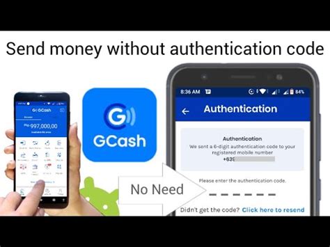 gcash authentication code when sending money
